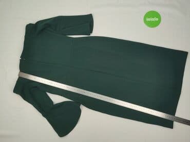 sukienki butelkowa zieleń midi: Sukienka damska, rozmiar S — 4
