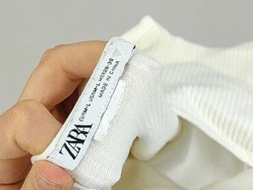 cropp bluzki z krótkim rękawem: Zara, Top damski, rozmiar L — 4