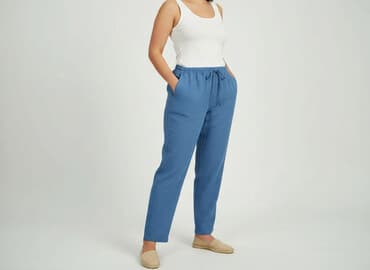 kapcie walkx: Spodnie materiałowe damskie, rozmiar XL — 5