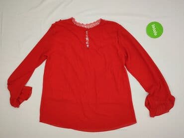 czerwone bluzki eleganckie: Bluzka damska, rozmiar M — 4