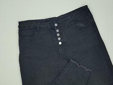 czarne cargo pull and bear: Jeansy damskie, rozmiar 2XL — 1