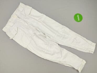 białe cargo bershka: Spodnie cargo damskie, rozmiar L — 2