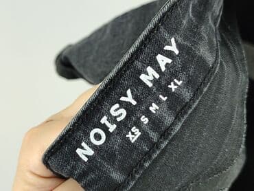 krótkie jeansowe spodenki z wysokim stanem podarte: Noisy May, Szorty damskie, rozmiar XS — 4