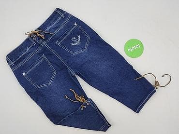 jeansy patchworkowe: Spodnie 3/4 damskie, rozmiar M — 3