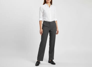 buty do garnituru badura: Spodnie materiałowe damskie, rozmiar S — 5