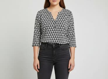 czarne bluzki dekolt v: Bluzka damska, rozmiar XL — 6