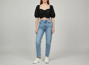 bluzka z bufiastymi rekawami: Sinsay, Top damski, rozmiar M — 7