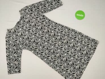 czarna sukienka z rozszerzanymi rękawami: Women`s dress, size S — 3