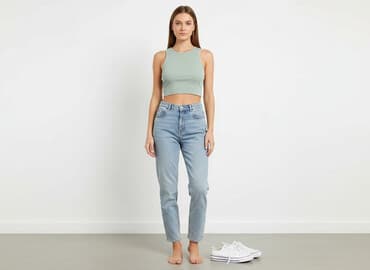 bluzki prazkowane: Top damski, rozmiar S — 5