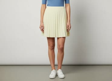 kremowa plisowane spódnice: Hennes, Spódnica damska, rozmiar M — 7