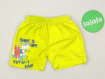 pomaranczowe spodnie dresowe: Shorts, 6-9 months, condition - Good — 2