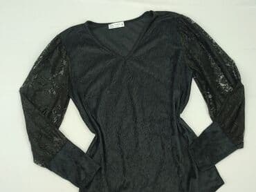 bluzki basic czarne: Rue Paris, Bluzka damska, rozmiar L — 4