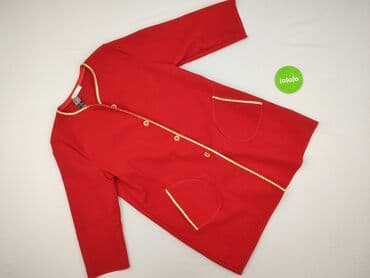 marynarka czerwona: Narzutka damska, XL — 2