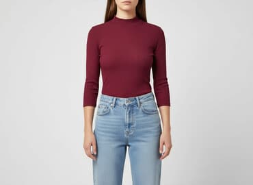 sweter piórkowy na drutach: Basic, Bluzka damska, rozmiar L — 7