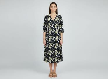 sukienka rozkloszowana dekolt łódka: Sukienka damska, rozmiar M — 6