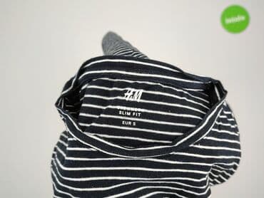 golfy w paski: H&M, Long-sleeved top for men, size S — 4