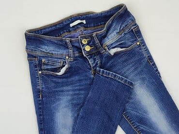 biale szerokie jeansy: Terranova, Jeansy damskie, rozmiar S — 1