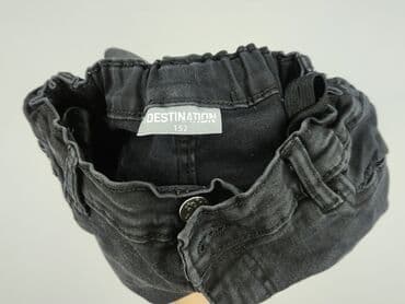 spodnie z pluszu: Spodnie jeansowe, Destination, 11 lat, 140/146, stan - Bardzo dobry — 4