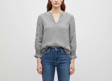 marynarka w kratę damska h m: H&M, Bluzka damska, rozmiar M — 7