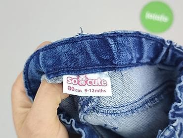 t shirt basic oversize: Spodnie jeansowe, So cute, 9-12 miesięcy, stan - Bardzo dobry — 4