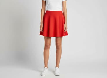 czerwone rozkloszowane spódnice: H&M, Spódnica damska, rozmiar M — 1