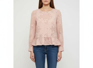 rozowa bluzka na impreze: Fransa, Women's blouse, size S — 1