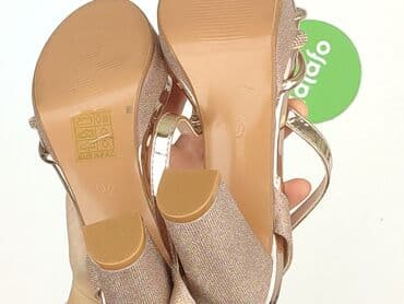 jakie buty do srebrnej sukienki: Sandały damskie, 37 — 6