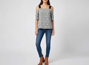 zalando sukienki dla puszystych: River Island, Bluzka damska, rozmiar L — 7