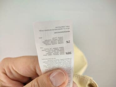 spodnie woskowane beż: Reserved, Spodnie materiałowe damskie, rozmiar L — 5