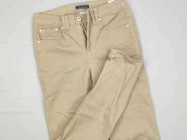 zara woskowane spodnie: Zabaione, Material trousers for women, size S (EU 36) — 1