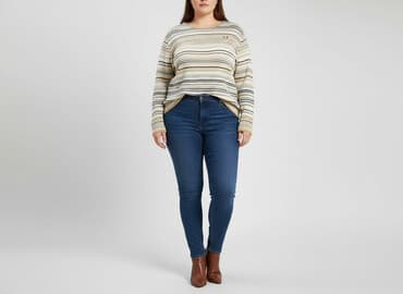 only sweter w paski: Gina Benotti, Sweter damski, rozmiar 4XL — 7