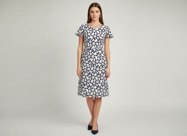 sukienki rozkloszowane eleganckie: Sukienka damska, rozmiar S — 5