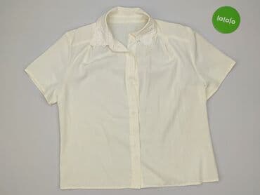 biała bluzka ze stójką damska: Bluzka damska, rozmiar XL — 2