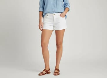 białe spodenki damskie hm: H&M, Szorty damskie, rozmiar 2XL — 6