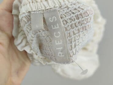 sweter piórkowy na drutach: Pieces, Bluzka damska, rozmiar L — 4