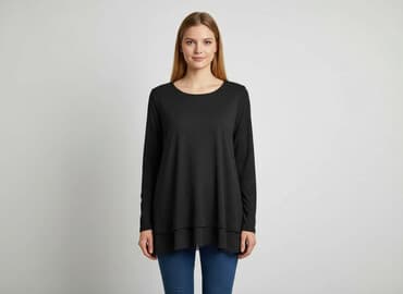 bluzki z golfem: Tunika damska, rozmiar M — 6