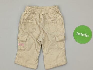 woskowane spodnie czarne: Baby material trousers, 3-6 months, 62-68 cm, George, condition - Good — 3
