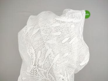 używane zasłony: Biała firanka żakardowa z motywem liści - Materiał: delikatny — 4