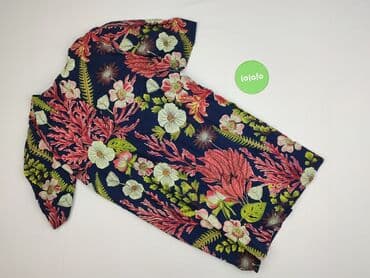 niebieska sukienka w kwiaty h m: H&M, Sukienka damska, rozmiar S — 3