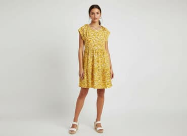 sukienka z tiulowymi rękawami bershka: Bershka, Women`s dress, size XS — 1