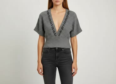 sweter z wełny czesankowej: Kardigan damski, rozmiar One size — 7