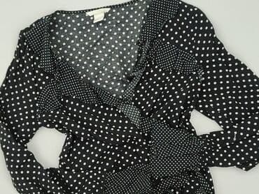 czarne bluzki w biale grochy: H&M, Bluzka damska, rozmiar S — 1