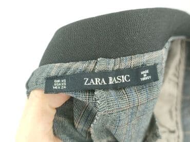 woskowane legginsy z wysokim stanem zara: Zara, Material trousers for women, size XS (EU 34) — 4