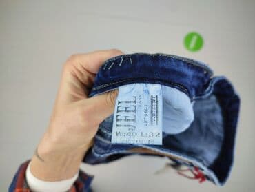 jeansy z asymetrycznym zapieciem: Jeansy dla mężczyzn, rozmiar XL — 5