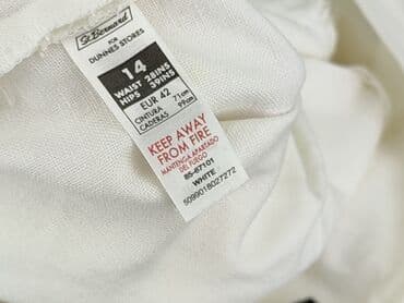 biale szerokie jeansy: Dunnes Stores, Spodnie 3/4 damskie, rozmiar XL — 5