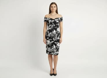 sukienki na wesele ołówkowa midi: Roman, Sukienka damska, rozmiar M — 1