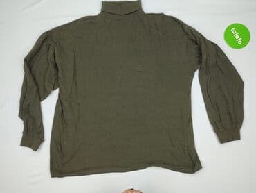 bordowy sweter: Golf damski, 2XL — 4