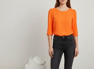 pomarańczowa marynarka mohito: Miss Selfridge, Bluzka damska, rozmiar S — 7