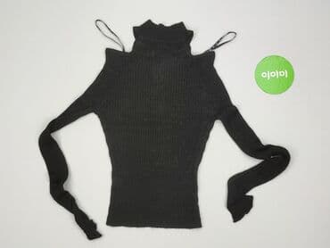 czarny sweter oversize: Sweter damski, rozmiar S — 3