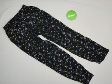 spodnie lejące: Spodnie materiałowe damskie, M — 3